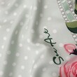 روسری سبز طرح نیکو - ابریشم توییل