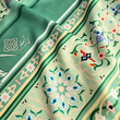 روسری سبز طرح بی نشان - ابریشم توییل