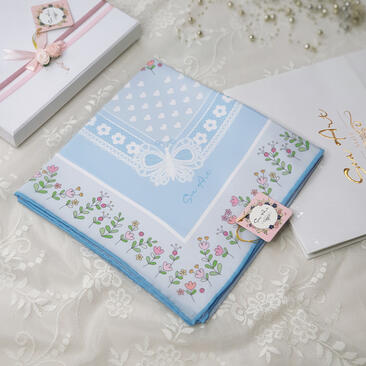 مهربان آبی - نخی - قواره ۱۰۵ - کد A